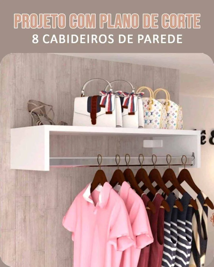 Escolhendo o Estilo Certo para seu Cabideiro - inspiração 1