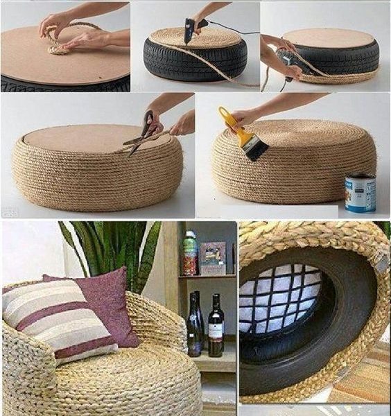 Forrando o Pufe: Tecidos que Impressionam - inspiração 2