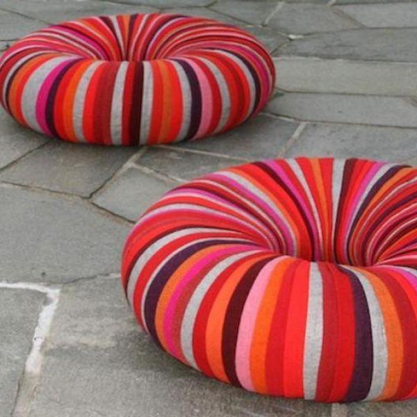 Opções Criativas de Revestimento para Personalizar seu Pufe - inspiração 1