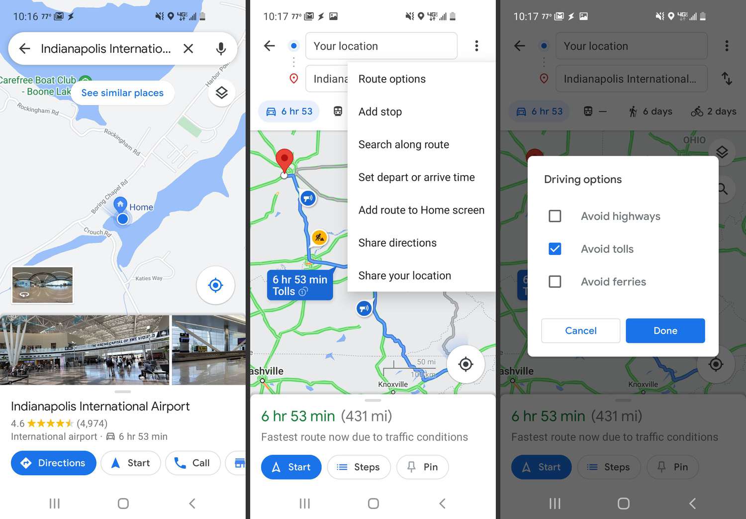 Compartilhando Sua Viagem e Tempo Estimado - inspiração 2