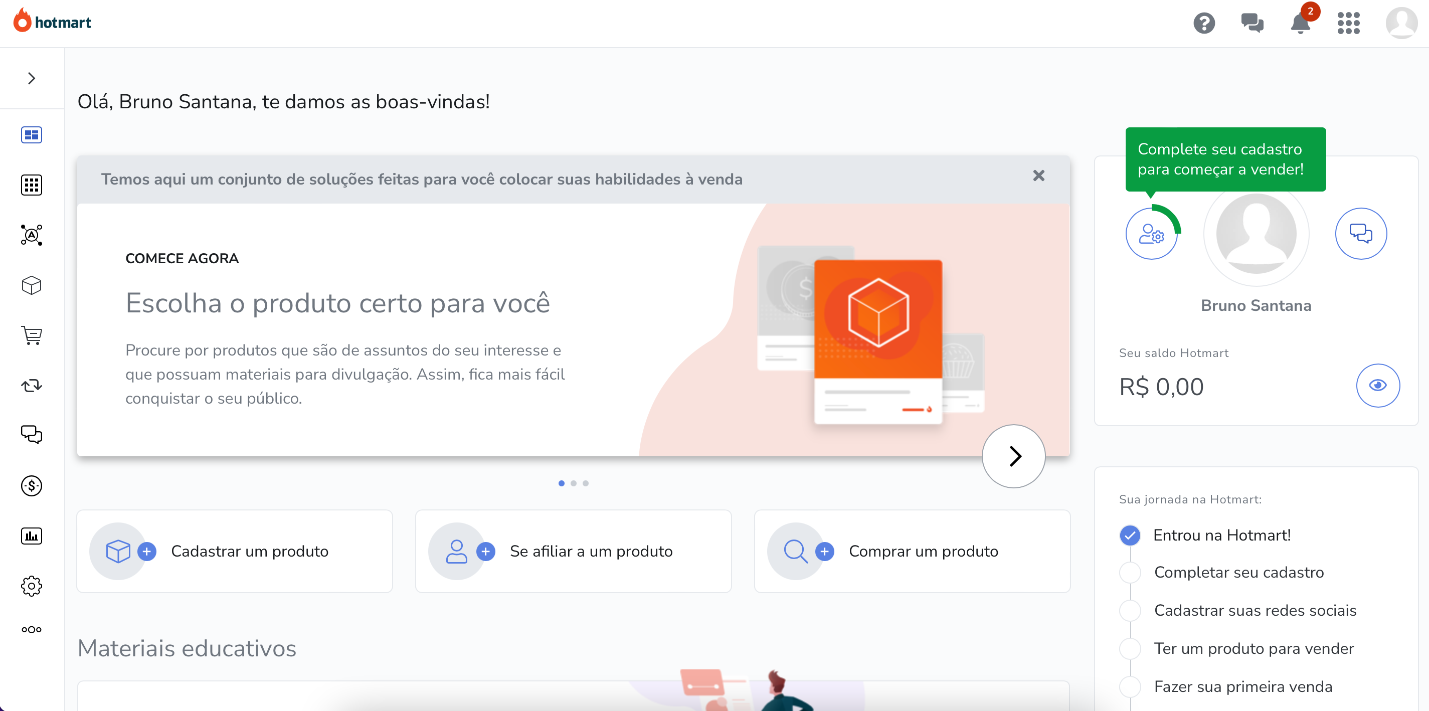 Seu Ponto de Partida: O Cadastro Gratuito (Sem Segredos)