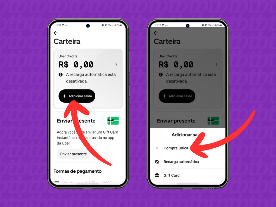 Gerenciando Pagamentos: Formas de Pagar Sua Corrida - inspiração 2