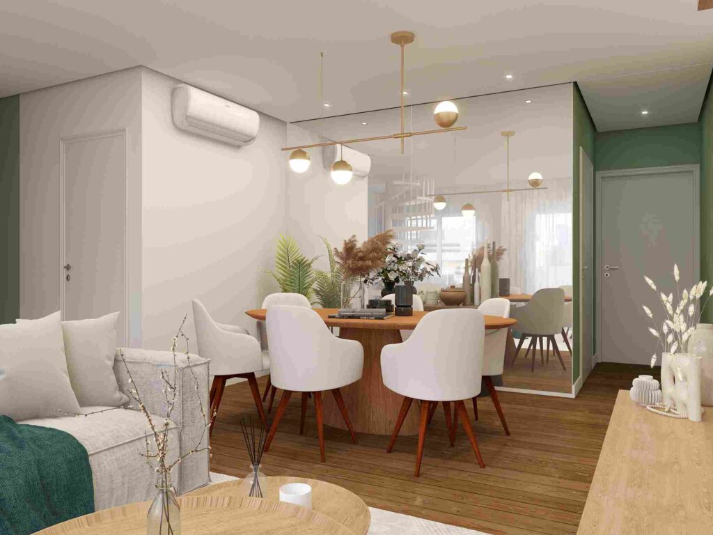 Pequenos Espelhos em Composição: Charme e Movimento - inspiração 1