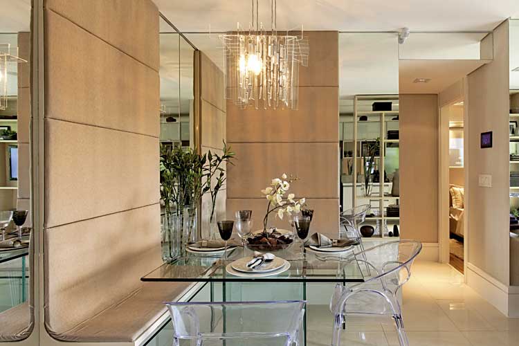 Pequenos Espelhos em Composição: Charme e Movimento - inspiração 2