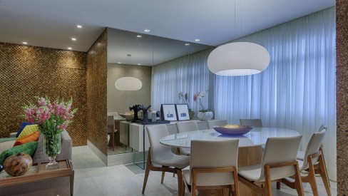 Espelhos Redondos: Suavidade e Modernidade - inspiração 1