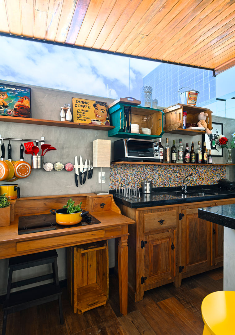 Bancadas de madeira em ilhas: o centro das atenções da sua cozinha - inspiração 2