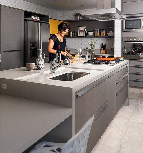 Ilhas Minimalistas: Design Limpo e Funcional - inspiração 2