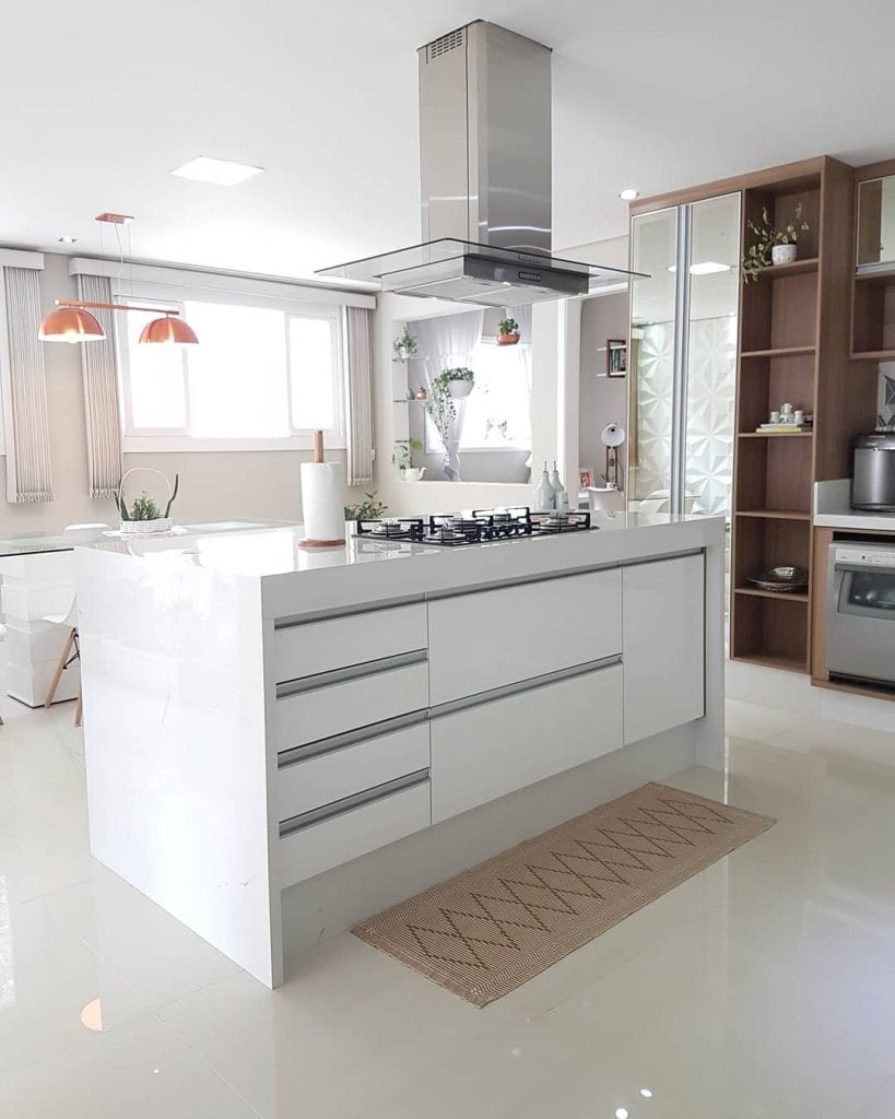 Integrando com a Sala: Ilhas que Conectam Ambientes - inspiração 1