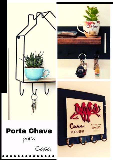 Porta-Chaves Criativos: Um Toque de Personalidade - inspiração 1