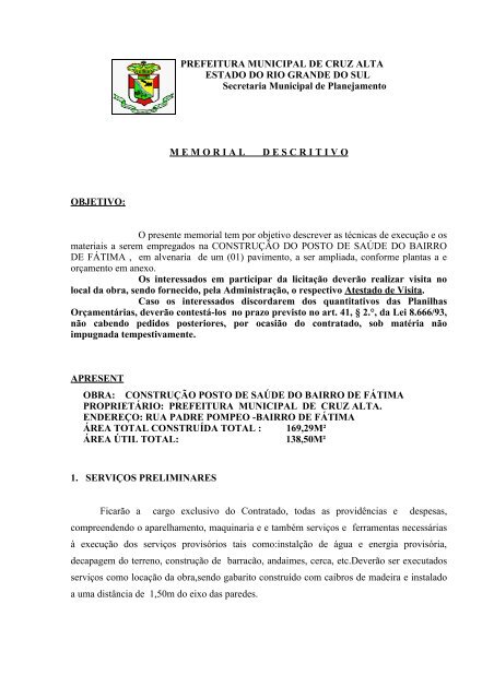 Quando o Memorial Descritivo Se Torna Indispensável - inspiração 1