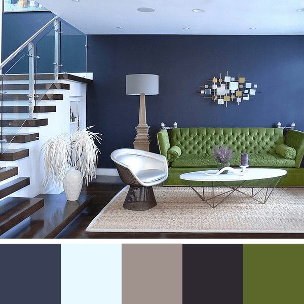 A Psicologia das Cores na Decoração da Sala - inspiração 1