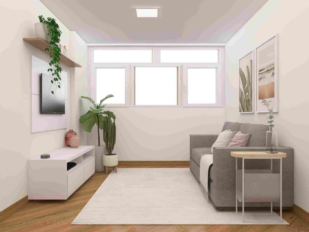 Tons Claros de Azul: Frescor e Amplitude - inspiração 1