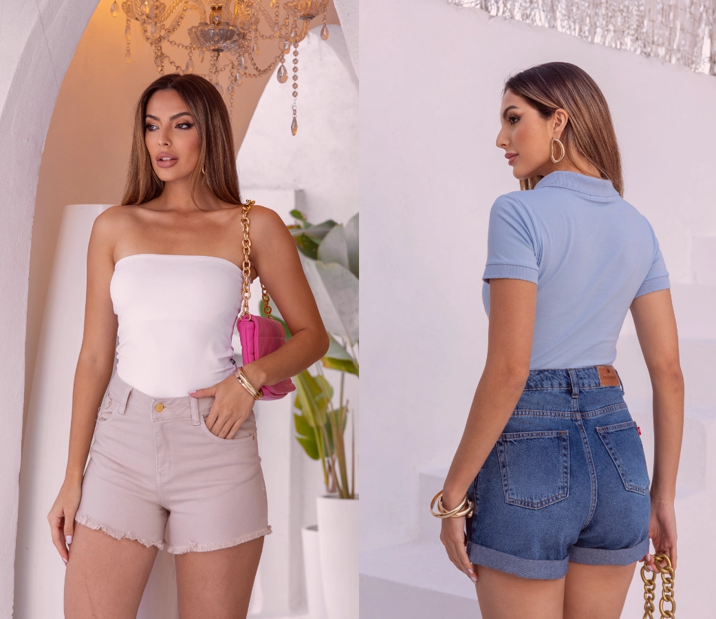 10 looks com shorts moda verão 2026 para arrasar