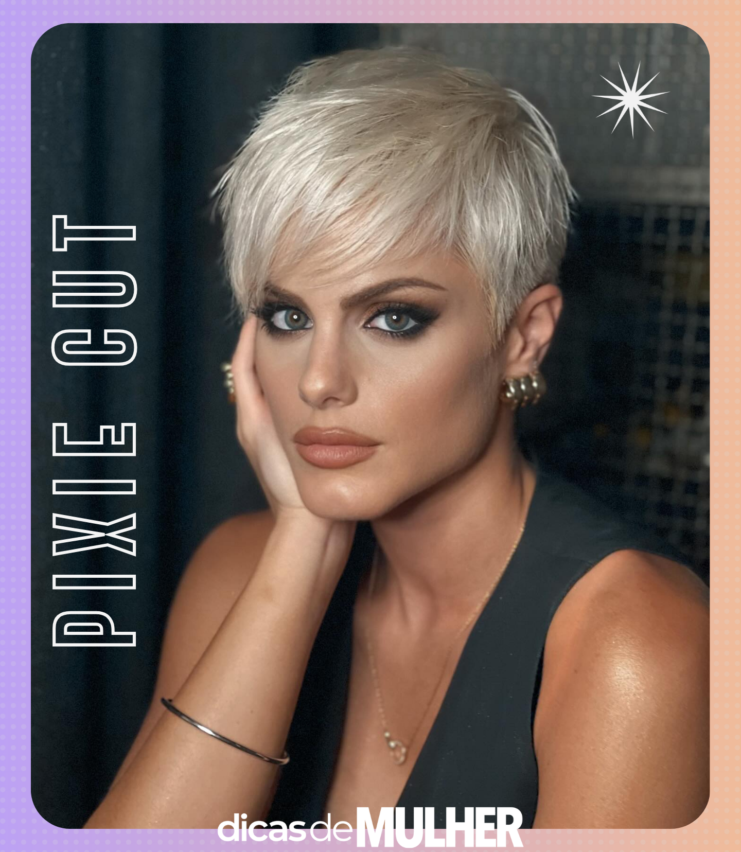 cabelo curto liso com franja ideias