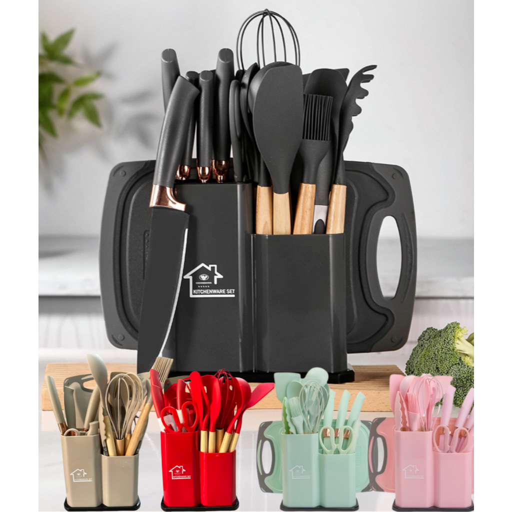 materiais para cozinha: silicone, inox, bambu