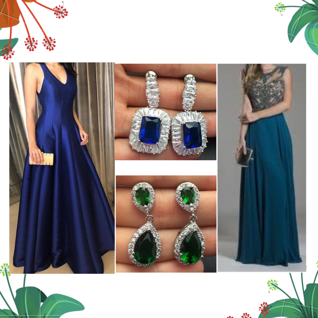 cores que combinam com vestido azul marinho