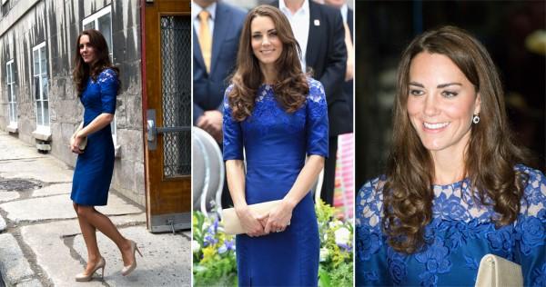 look elegante vestido azul marinho