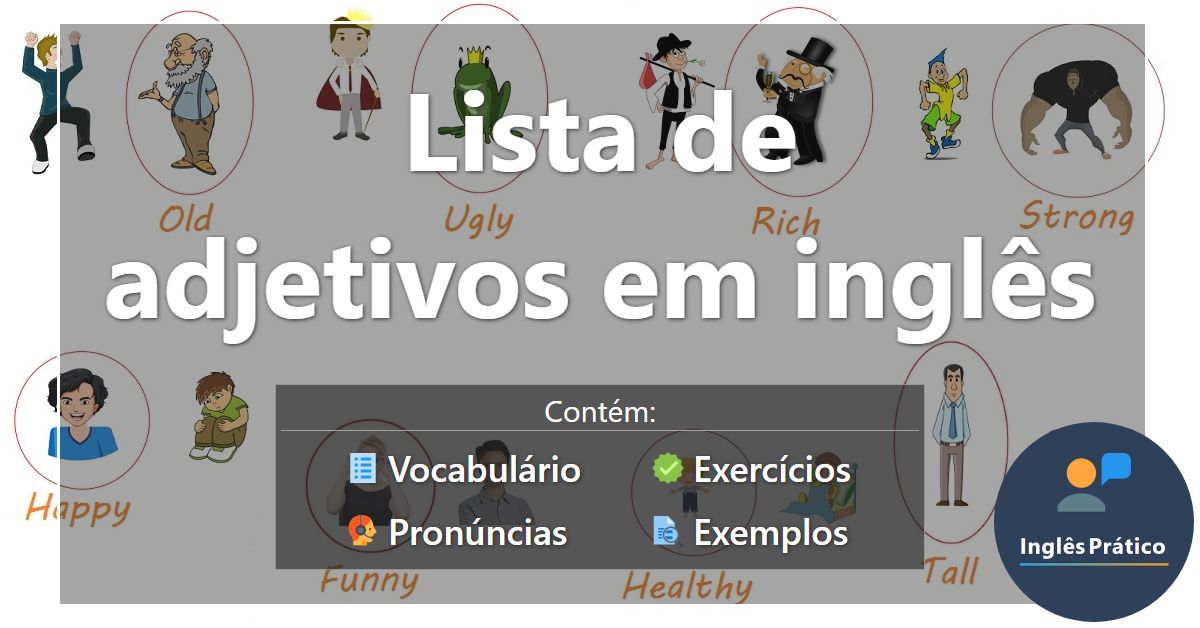 adjetivos em inglês para objetos