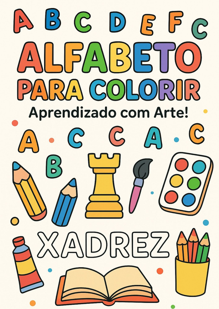 melhores alfabetos para colorir educação infantil
