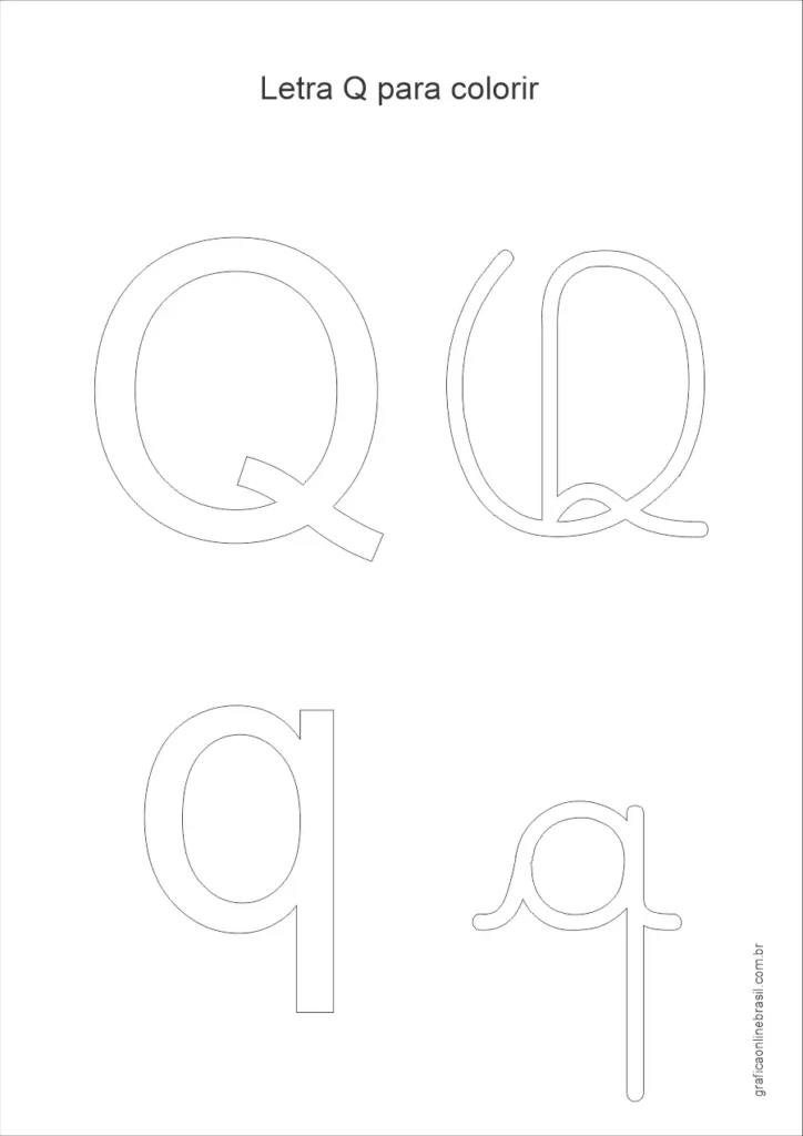 alfabeto para imprimir e colorir