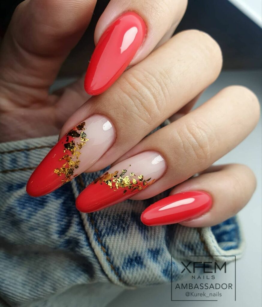 Unhas amendoadas francesinha