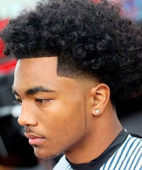 taper fade cabelo comprido