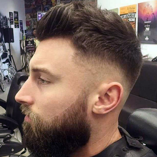 degradê americano cabelo grande