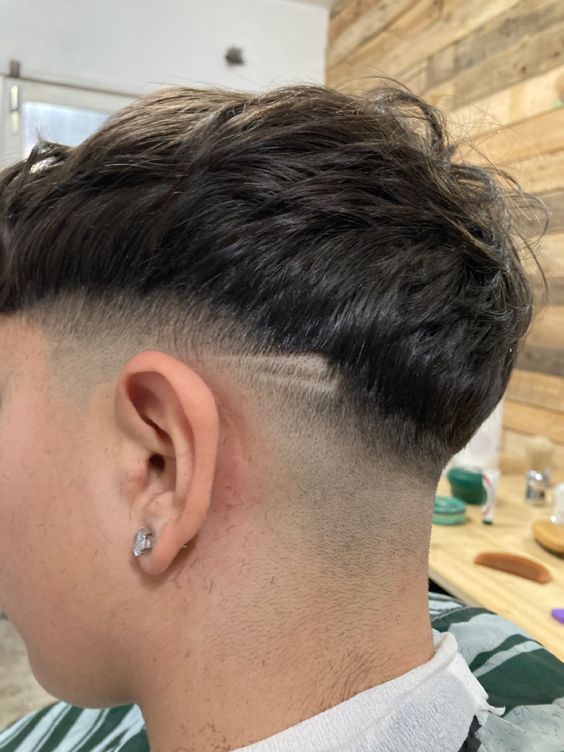 degradê americano cabelo grande