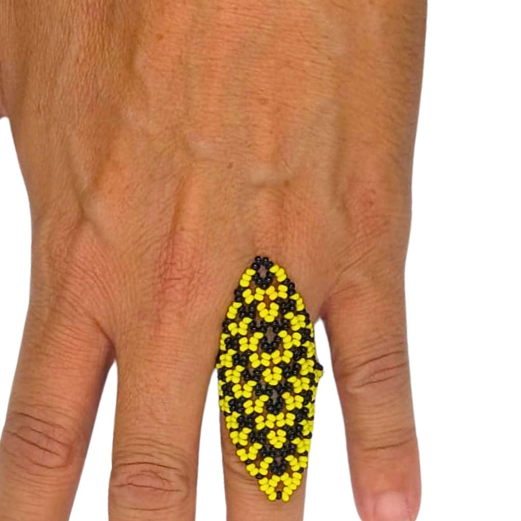 como fazer anel de miçanga passo a passo