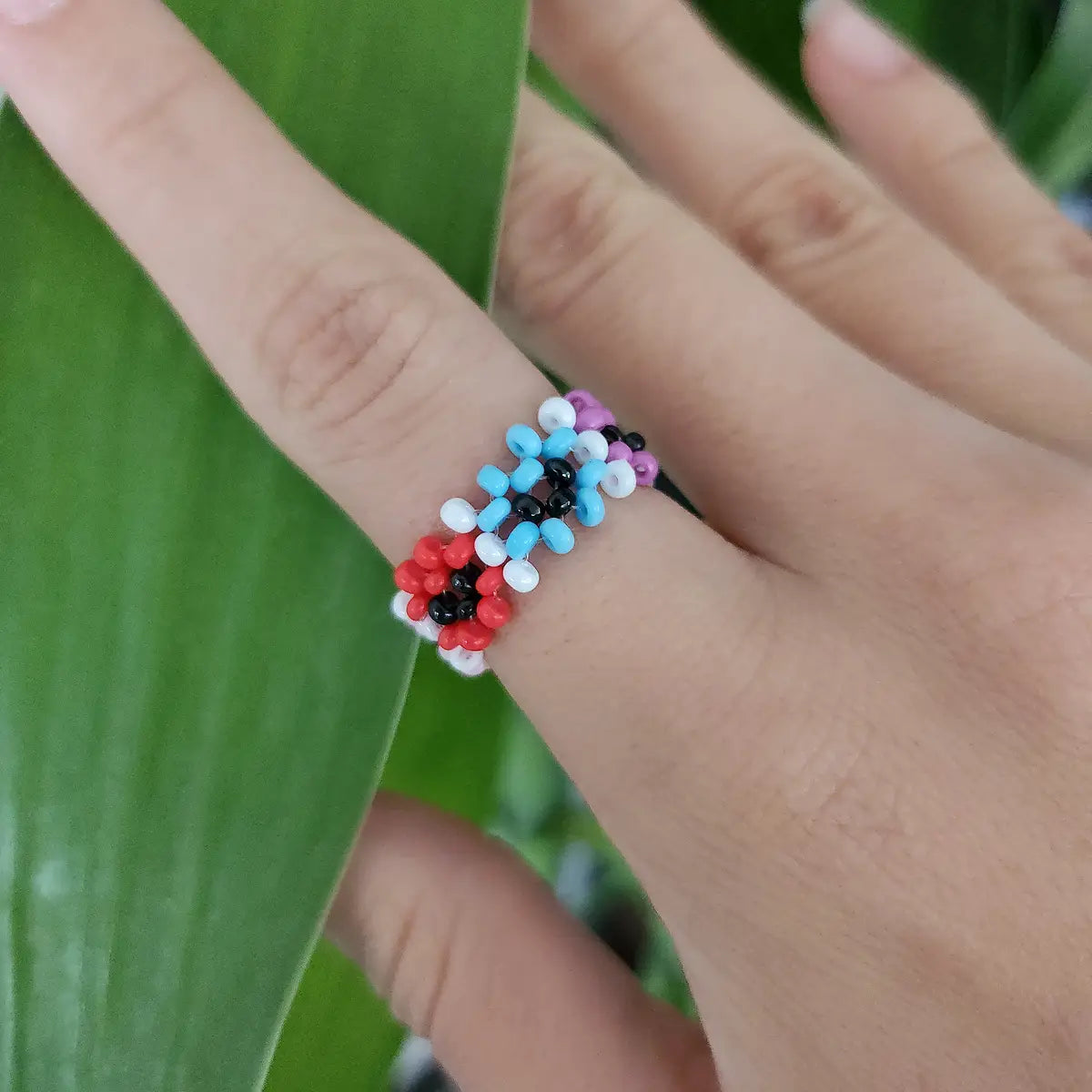 como fazer anel de miçanga passo a passo