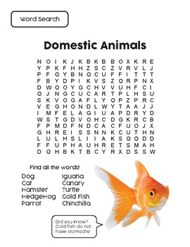 animais domésticos com A em inglês