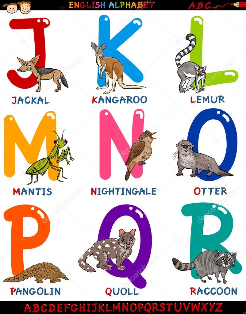 animais marinhos com j em inglês