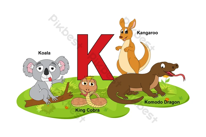 nomes de animais com k
