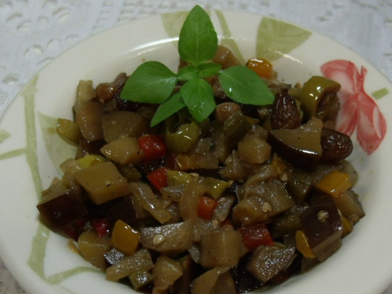 receita de antepasto de berinjela saudável