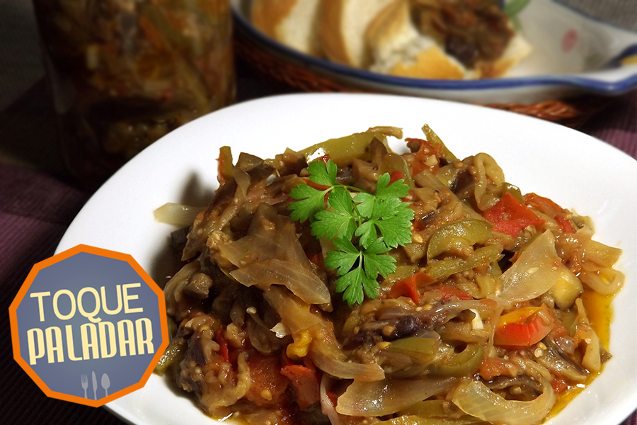 receita de antepasto de berinjela saudável