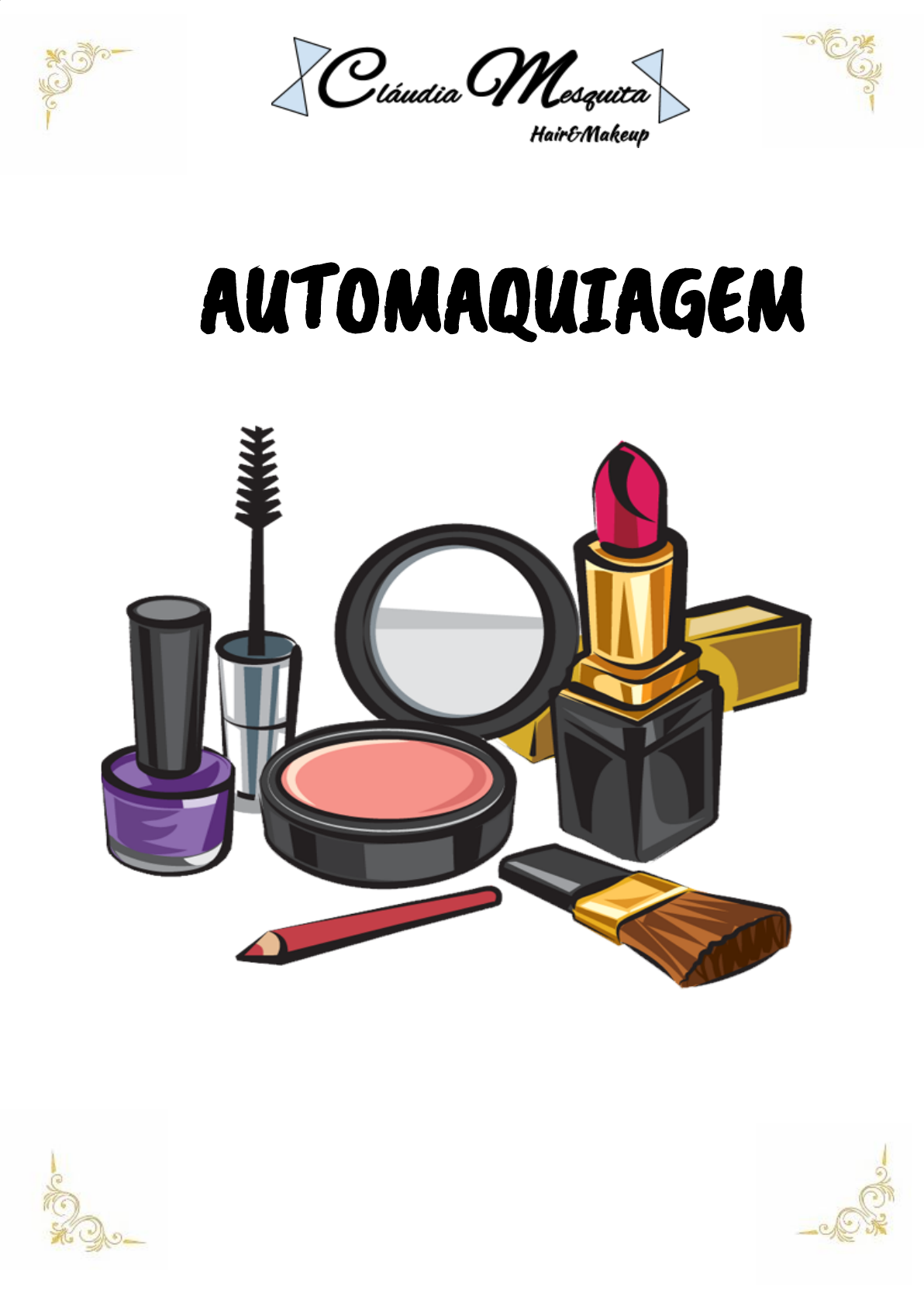 Guia Completo: Como Montar Sua Própria Apostila de Automaquiagem no Canva