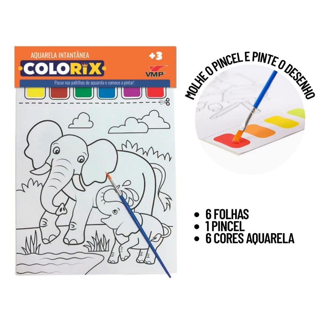 livros de aquarela para colorir