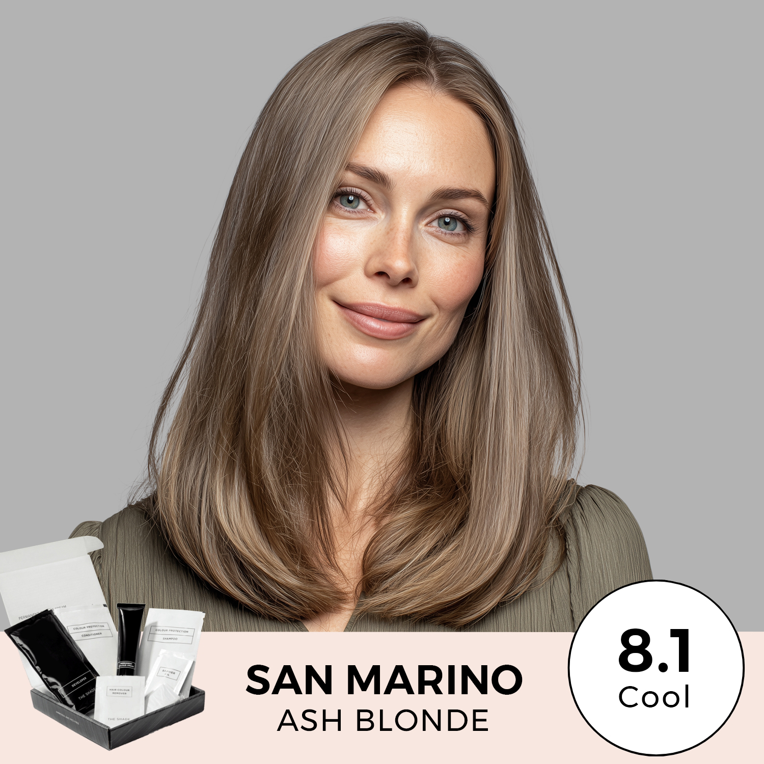 Ash Blonde com Raiz Esfumada