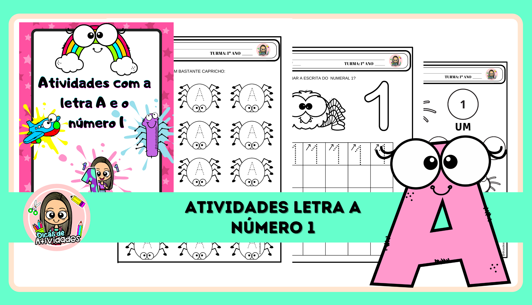 custo-benefício de materiais para ensinar a letra A