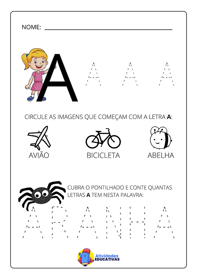 erros comuns ao ensinar a letra A e como evitá-los