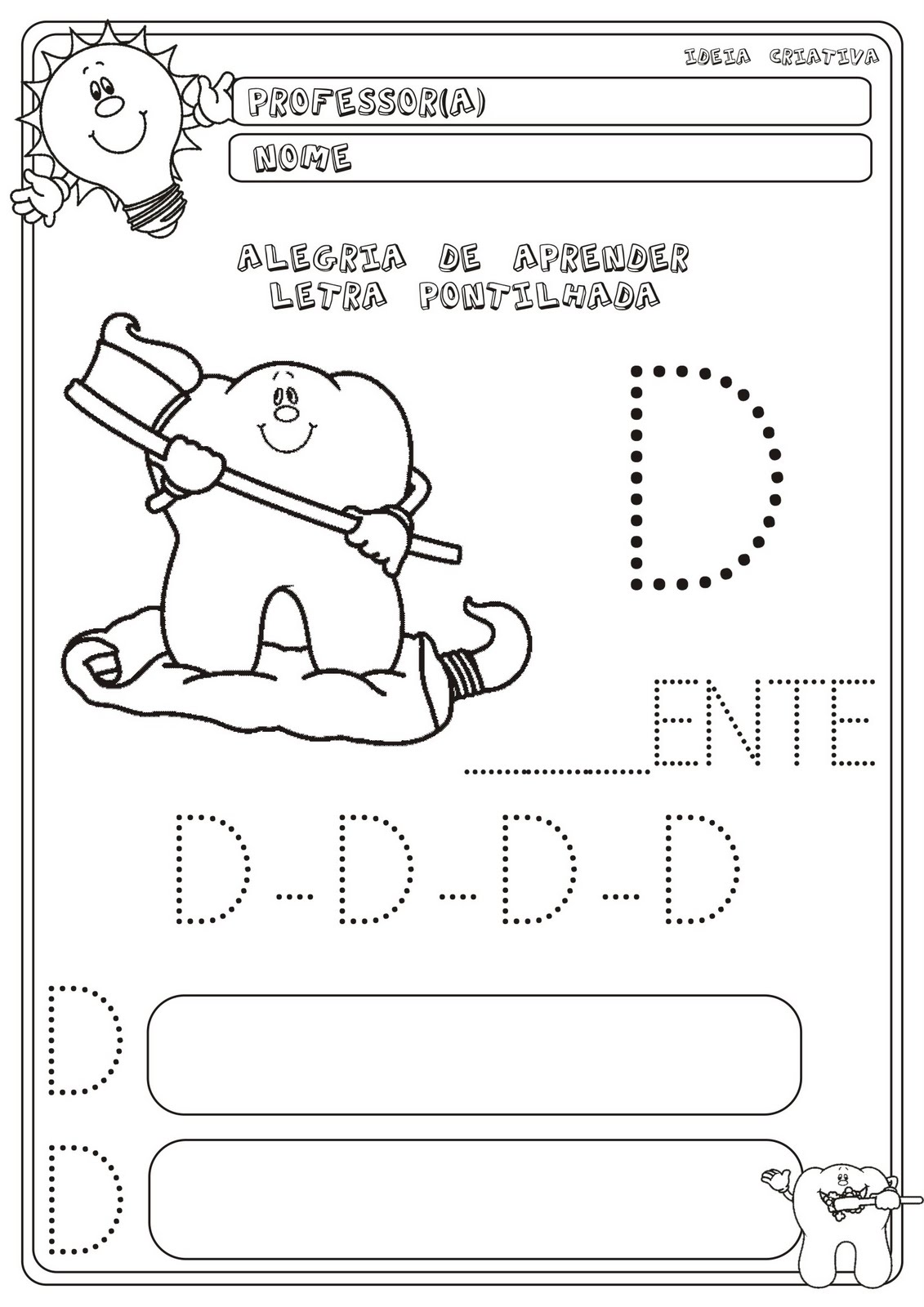 jogos com a letra d educação infantil