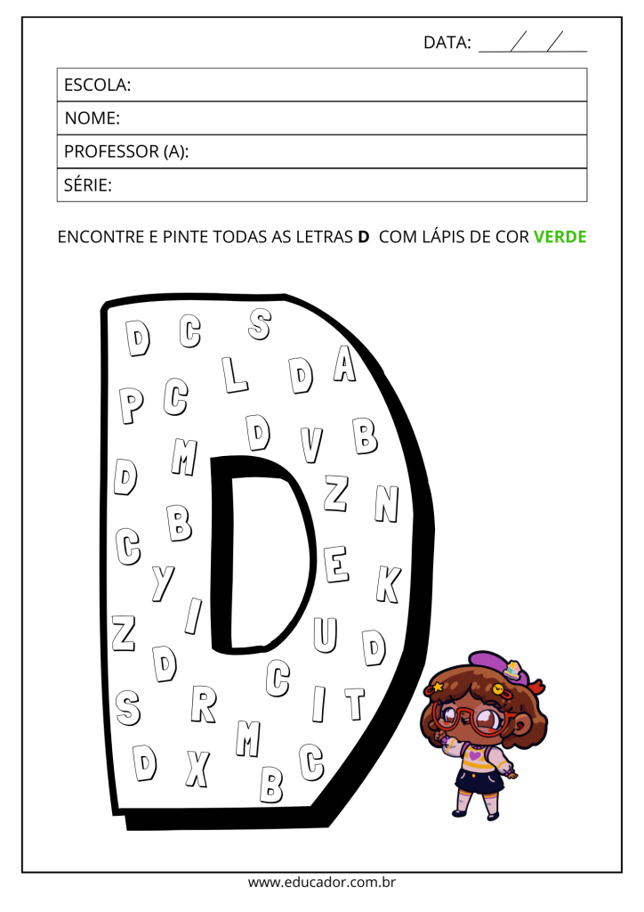massinha letra d