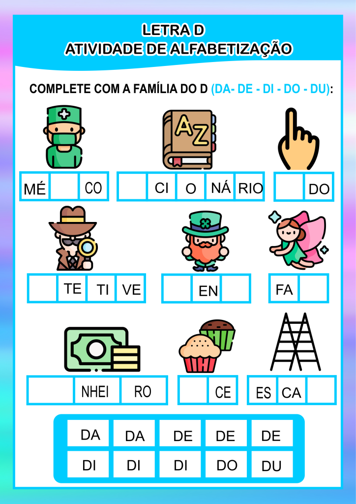 dominó letra d
