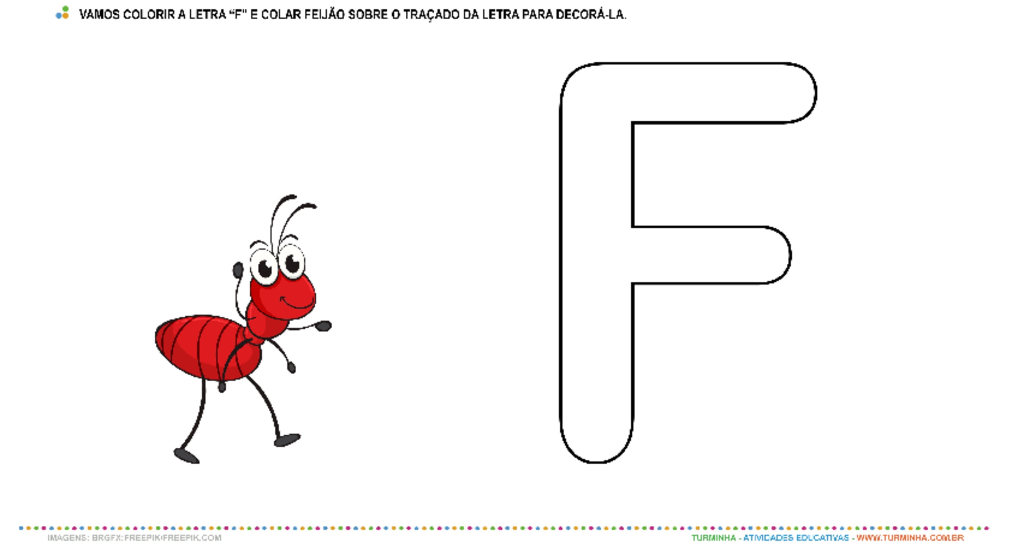 atividades com a letra f para imprimir