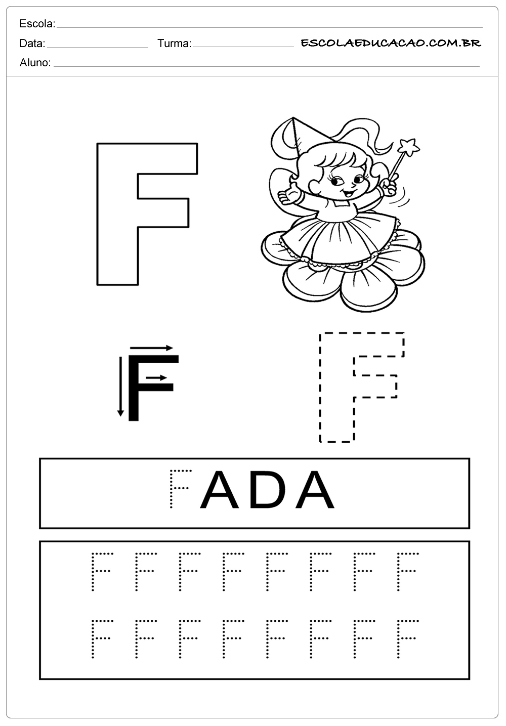 família silábica do f atividades