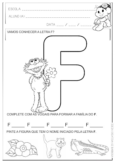 atividades lúdicas letra f