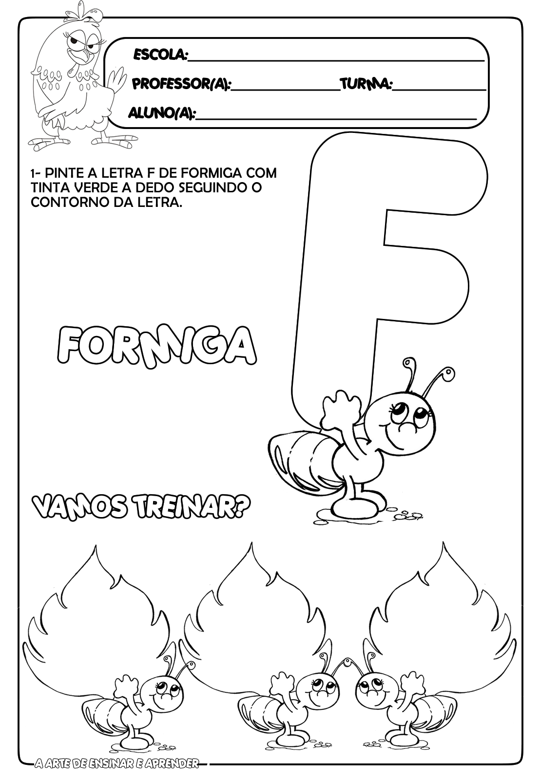 família silábica do f atividades