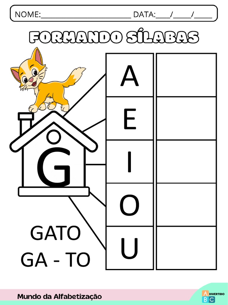 letra g para educação infantil atividades