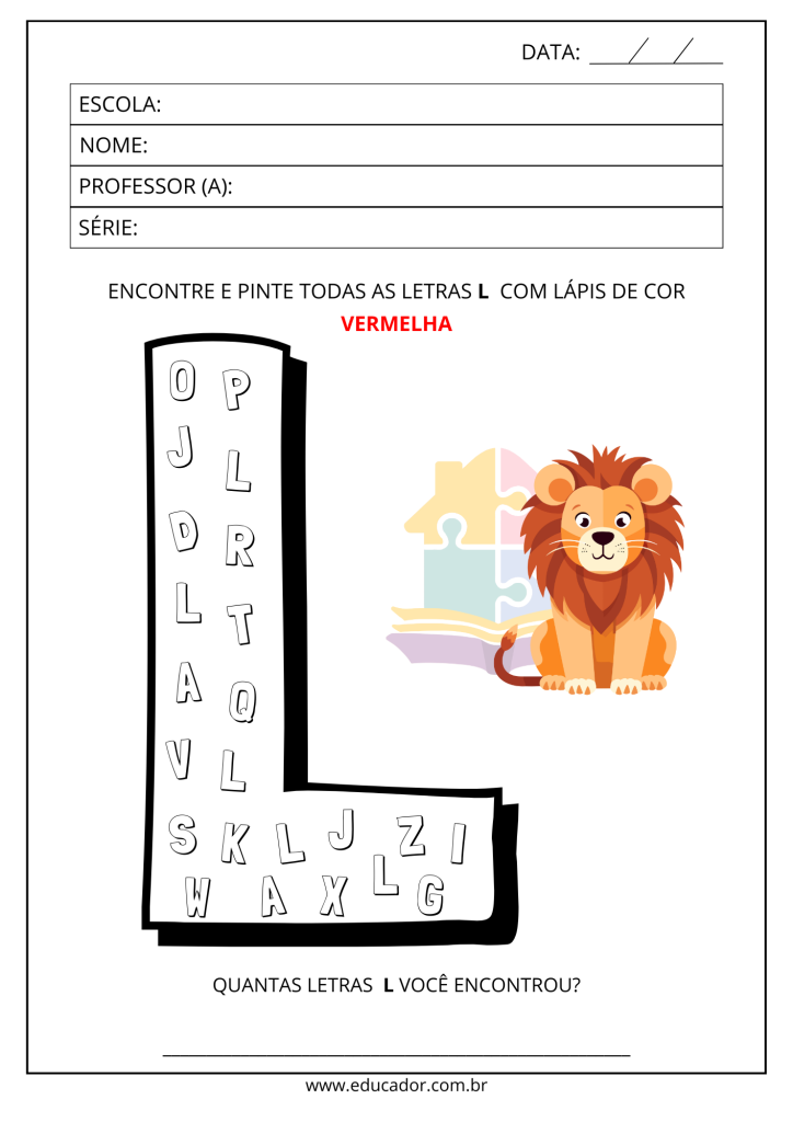 erros comuns ao ensinar a letra l
