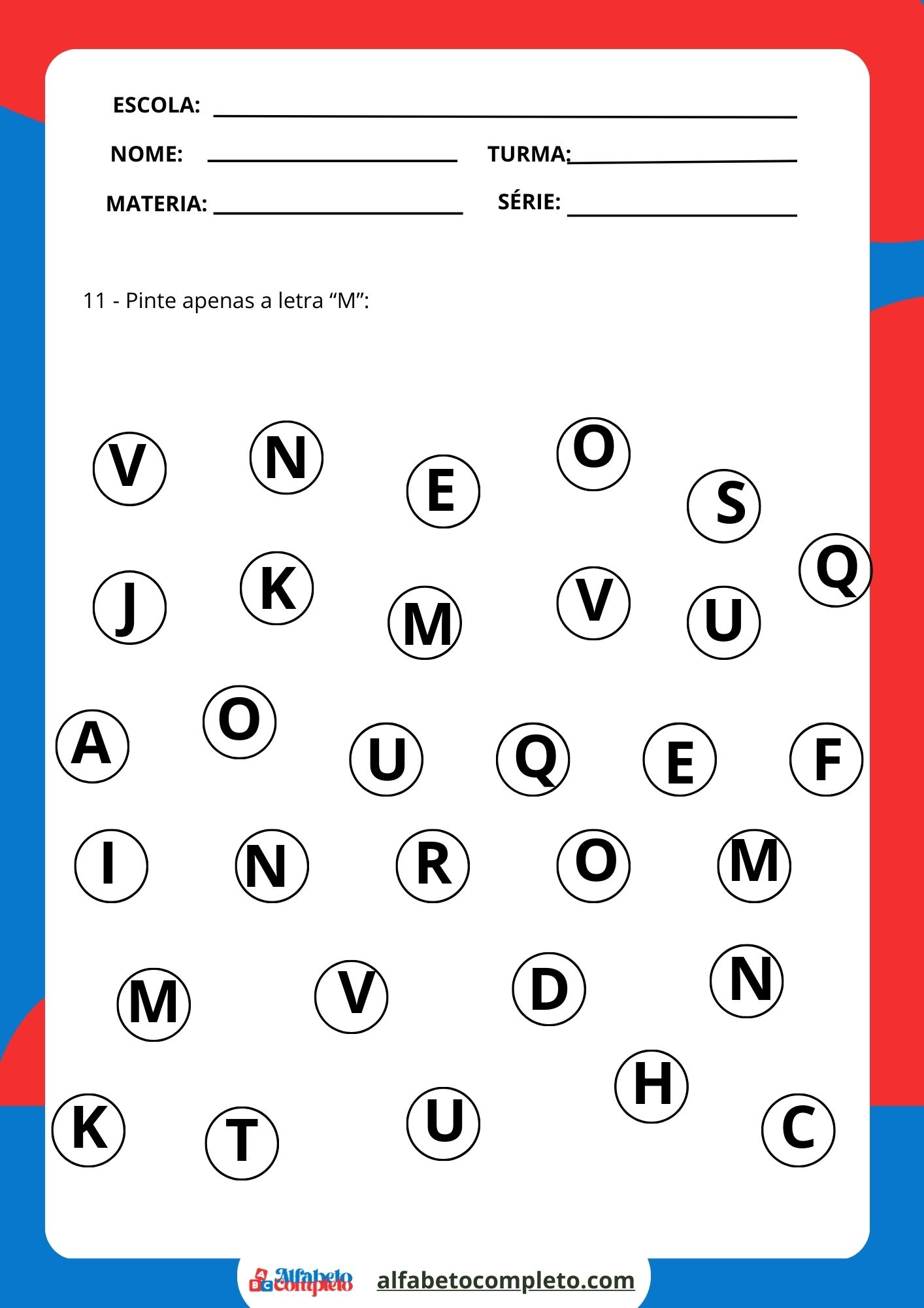 letra m vs letra n atividades 1 ano